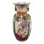 Mid to Late 20th Century Asian Porcelain Rose Medallion Vase Andrea by Sadek Hand Painted For Sale