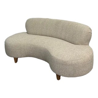 Made to Order Kidney Loveseat Sofa For Sale