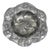 Antique Homan Silver Plated Art Nouveau Round Scalloped Floral Repousse Nut Dish For Sale