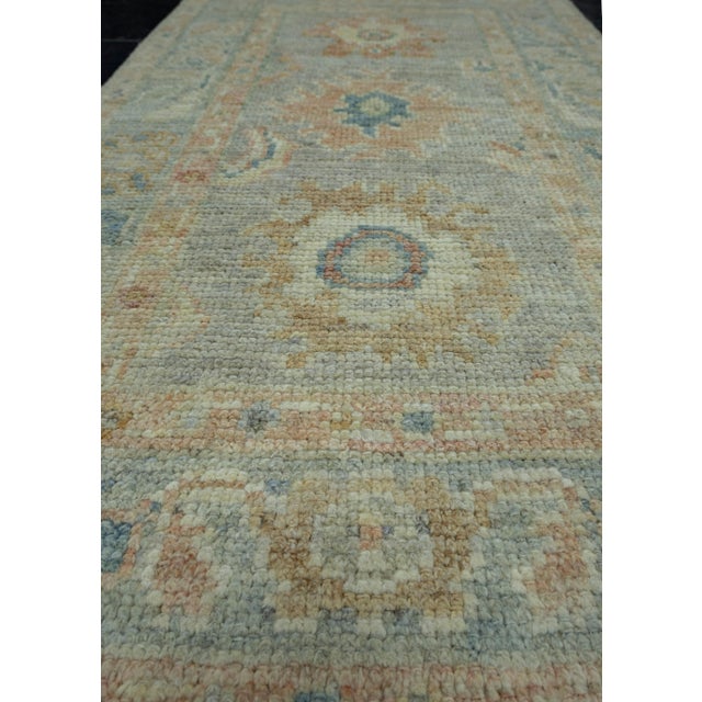 Turkish Oushak Rug 1'10" x 3'3" #17308 For Sale - Image 4 of 8