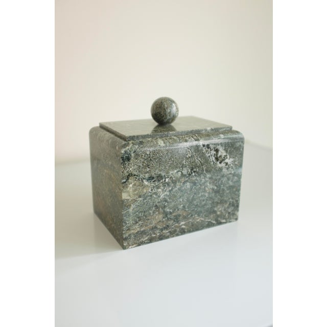 1940s Large Swedish Kolmårds Marble Box For Sale - Image 4 of 8