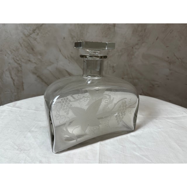 Vintage Glass Carafe, 1940 For Sale - Image 8 of 11