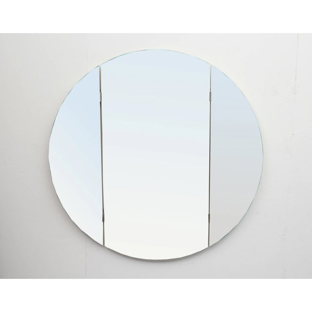 Vintage Wall Folding Mirror in White, 1975 For Sale - Image 3 of 8