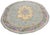 Vintage Chinese Art Deco Hand Knotted Wool Rug, 6'4'' X 7'5'' Round For Sale - Image 4 of 4