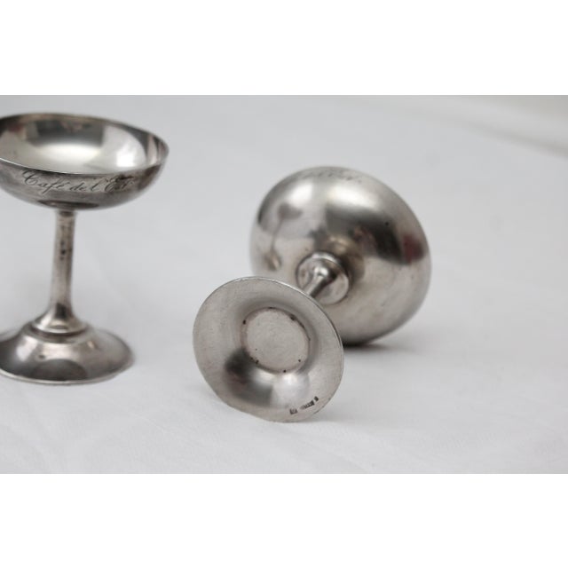 Silver Silver Ice Cream Bowls, 1970s, Set of 11 For Sale - Image 8 of 18