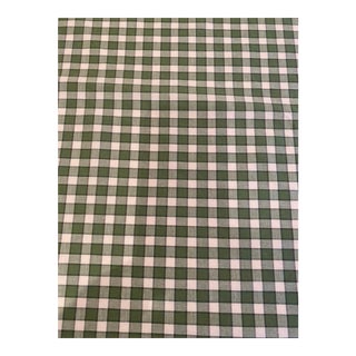 Vintage Schumacher Green Woven Plaid For Sale