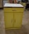 Mid-Century Modern Vintage 1950s Yellow Metal Kitchen Cabinet W/ Formica Top Mid-Century For Sale - Image 3 of 14