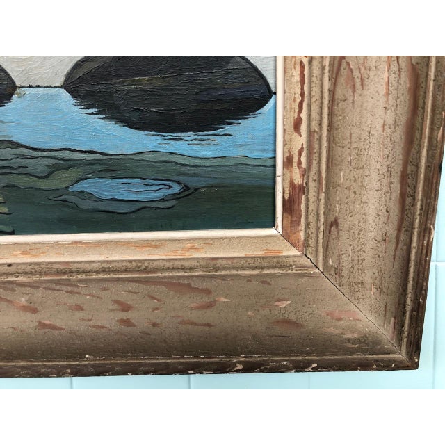French Artist, Annecy Le Pont Morens, 1960s, Oil Painting on Panel, Framed For Sale - Image 10 of 15