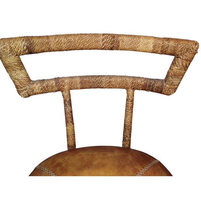 Wood Elevate Your Home Bar or Kitchen Island With This Stunning Pair of Maitland-Smith Campaign-Style Bar Stools. For Sale - Image 7 of 11
