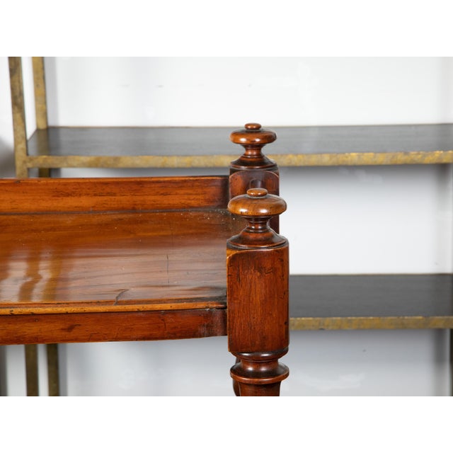 English English 1820s Mahogany Trolley on Casters with Open Shelves and Two Drawers For Sale - Image 3 of 12
