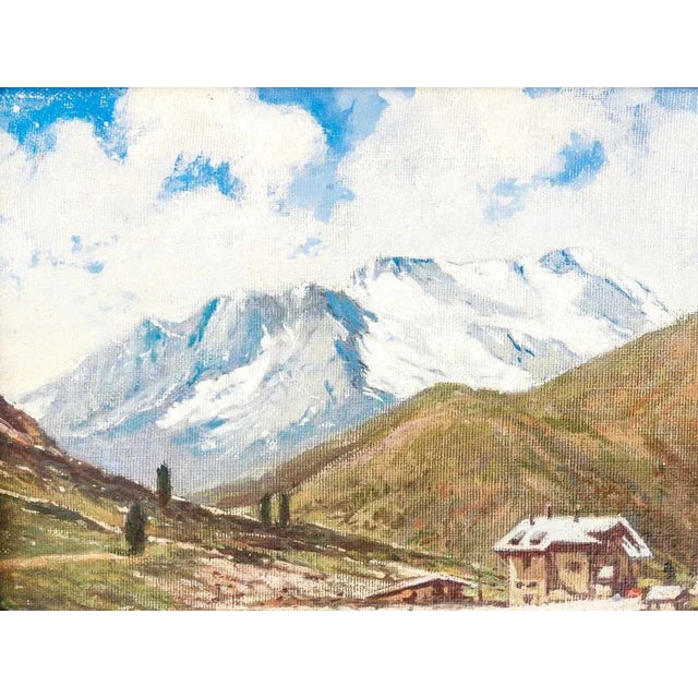 Domenico Buratti, Marmolada, Oil Painting, Framed For Sale - Image 4 of 10