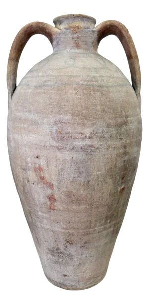 Large Antique Amphora with Swirl Pattern