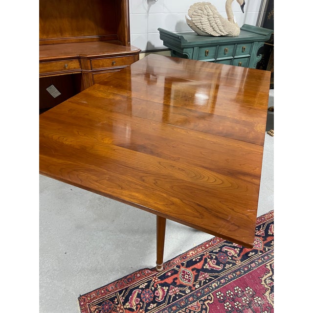 Mid 20th Century 1953 Stickley Cherry Drop-Leaf Table For Sale - Image 5 of 13