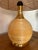 Wood Pair of Rattan and Brass Lamps. Italy, 1970s For Sale - Image 7 of 12
