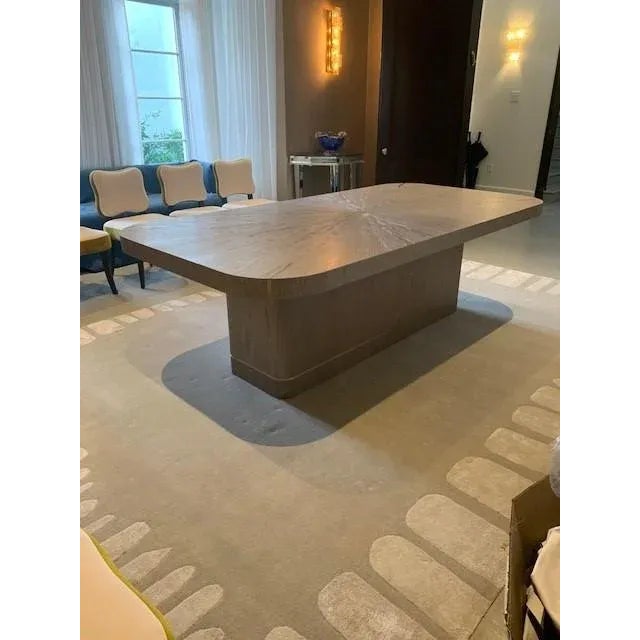 Contemporary Bordeaux Deux Custom Dining Table For Sale - Image 3 of 9