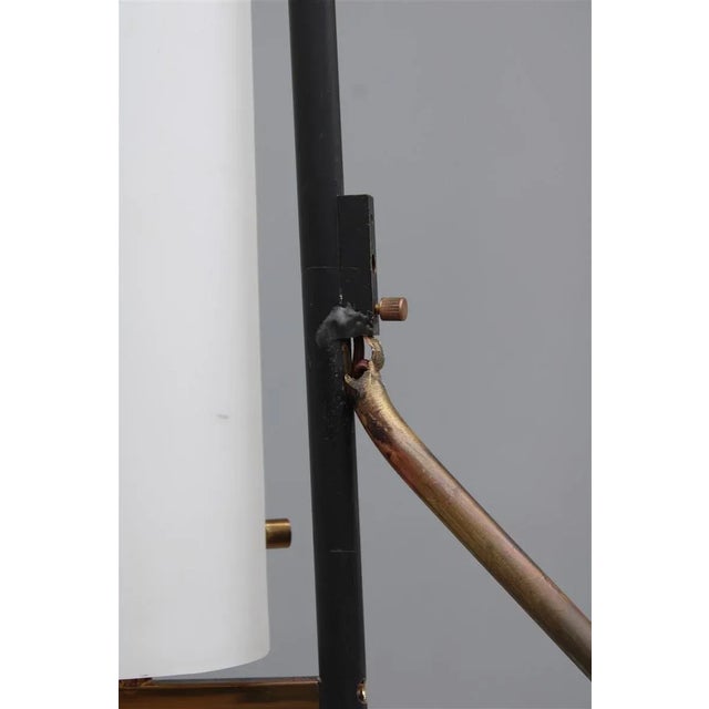 italian Floor Lamp in Brass and Glass, 1950 For Sale - Image 11 of 16