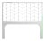 Ivy Headboard Queen, White For Sale
