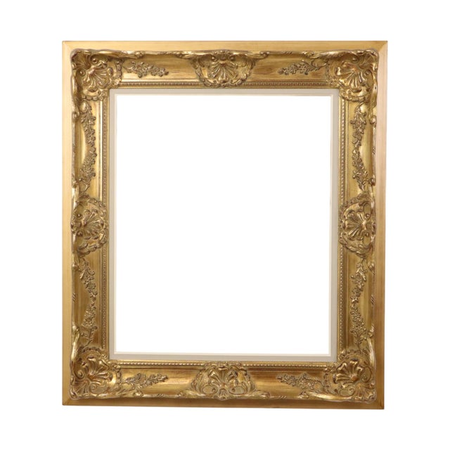 Beautiful classic frame gilded with gold leaf, frame entirely in the typical Baroque style, lavishly decorated with...
