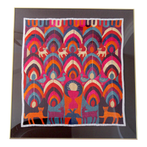 Rare Framed Maya Paya Ceremonial Textile – Patzún, Guatemala