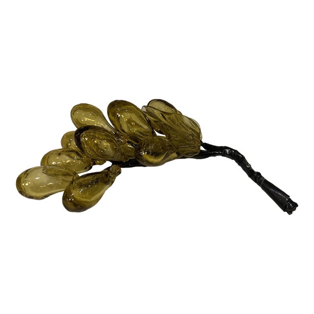 Mid 20th Century Small Cluster of Murano Glass Grapes For Sale