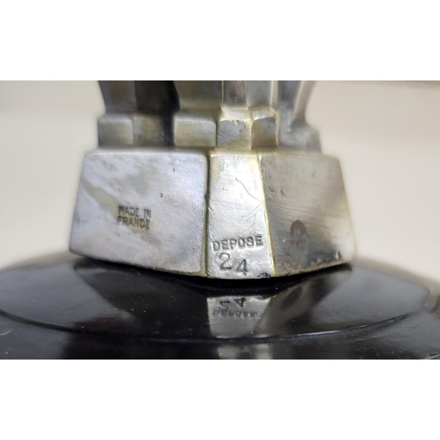 Metal 1920s Jacques Cartier Art Deco Hood Ornament For Sale - Image 7 of 10