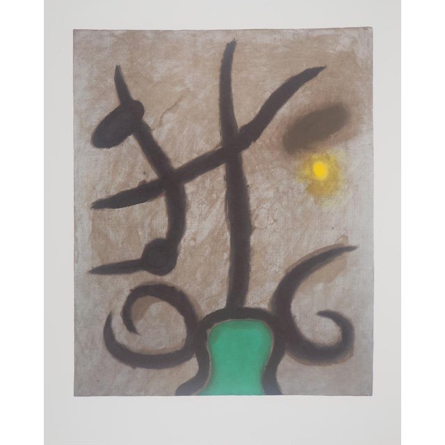 After Joan Miro, Seated Woman, 1965, Lithograph For Sale - Image 3 of 5