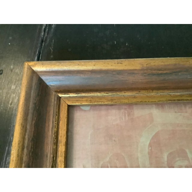 Framed Antique Toile De Jouy For Sale - Image 4 of 5