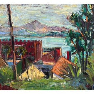 Expressionist Plein Air Original Oil Painting Sf Bay Area Hartman For Sale