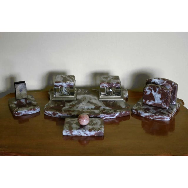 Art Deco Writing Set, 1890s, Set of 4 For Sale - Image 4 of 5