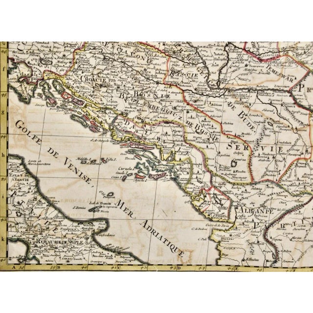 Hungary & Eastern Europe: A Large 17th C. Hand-Colored Map by Sanson & Jaillot, 1692 For Sale - Image 9 of 12