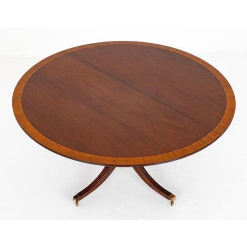Regency Dining Table in Mahogany, 1920s For Sale - Image 6 of 6