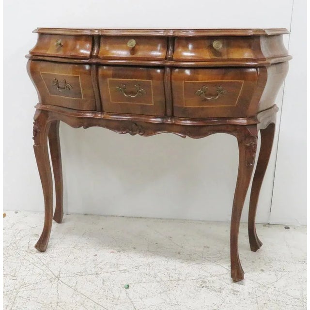 Brown Borghesani Italian Burl Commode For Sale - Image 8 of 8