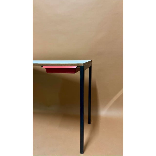 Charlotte Perriand Cité Cansado Office Table by Charlotte Perriand for Steph Simon, 1952 For Sale - Image 4 of 12