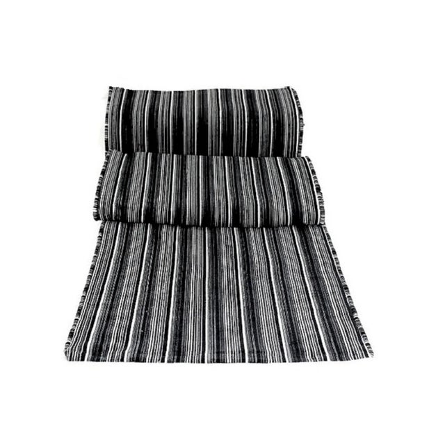 Waverly French Damask Linen Reversible Table Runner With Piping and Border For Sale - Image 6 of 13