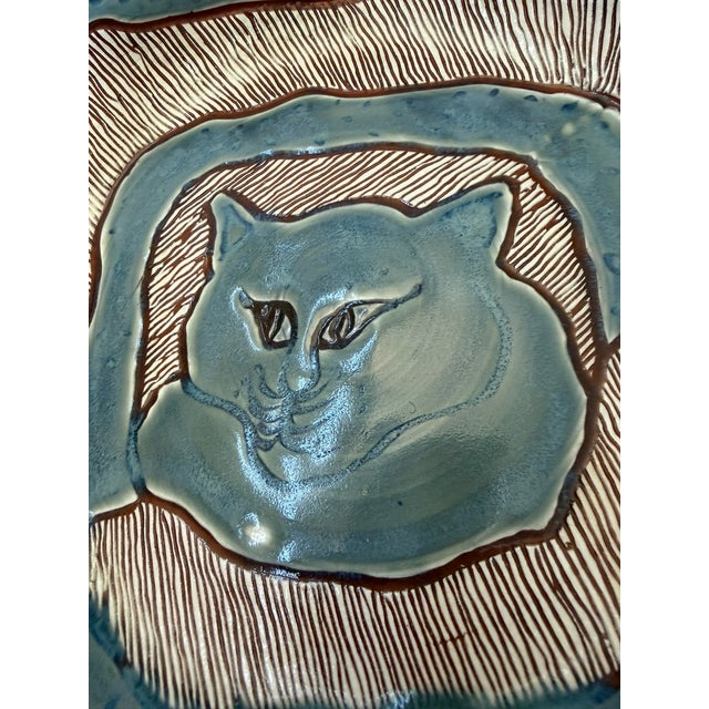Cat Design Casserole Dish by Functional Potter Clary Illian For Sale In Chicago - Image 6 of 10