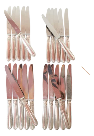 French Table and Starter Knife Set for 12 from Ravinet Denfert, 1950s, Set of 24