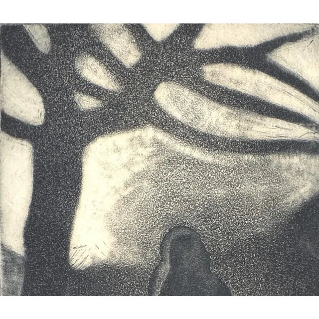 Printmaking Materials "Blue Dawn", Artist Proof Original Fine Art Print For Sale - Image 7 of 8