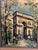 1970s Vintage Paris Arc De Triomphe Impasto Oil Painting, Signed, Mid-Century French Style For Sale - Image 5 of 11