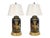 Pair of English Late 19th-Century Black Painted Tole Canister Table Lamps For Sale - Image 14 of 14