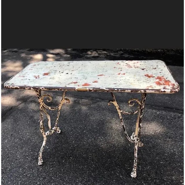 French Country 19th Century French Iron Table From Arras With Horse Hoof Feet For Sale - Image 3 of 9