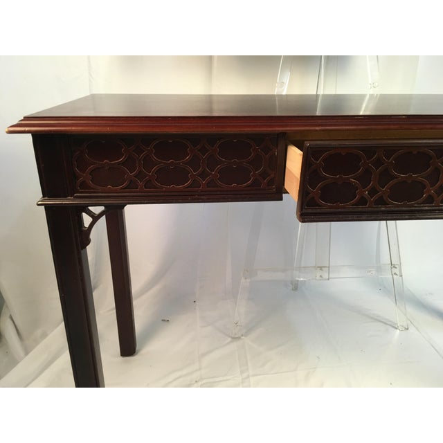 Chippendale 1980s Chippendale Drexel Console For Sale - Image 3 of 11