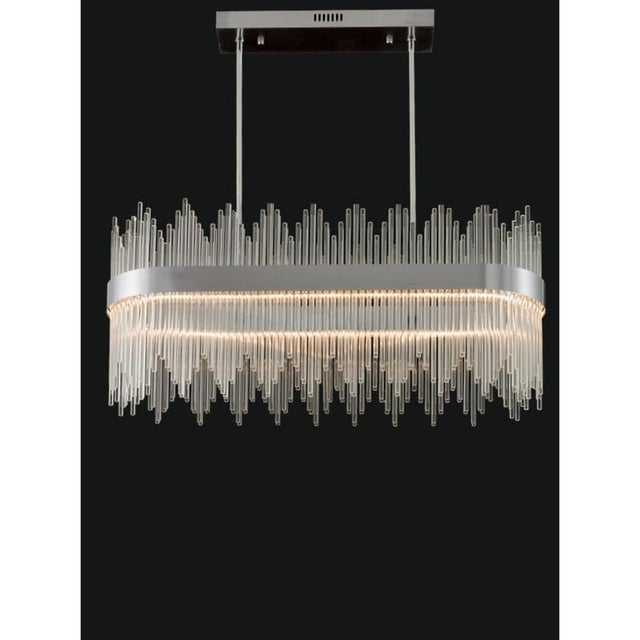 Collection Spiga Chandelier in Metal and Glass by Jago For Sale - Image 9 of 15