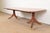 Baker Furniture Company Henkel Harris Style Georgian Solid Cherry Wood Double Pedestal Extension Dining Table, Newly Refinished For Sale - Image 4 of 13
