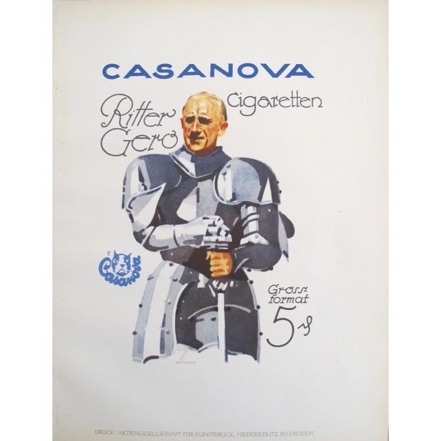 Art Deco 1926 German Poster, Knight in Shining Armour For Sale - Image 3 of 3