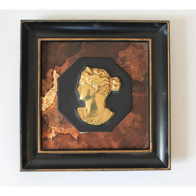 Framed Vintage Silhouette Art Pieces - A Pair For Sale In Milwaukee - Image 6 of 12