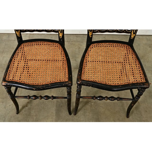 French Pair of 19th Century Opera Chairs | Chairish