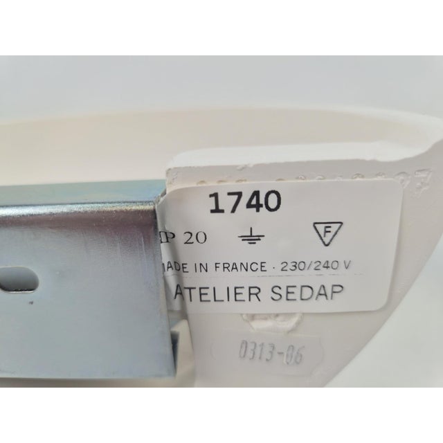 Semi-Circular Plaster Wall Lamps from Atelier Sedap 1990, Set of 2 For Sale - Image 9 of 11