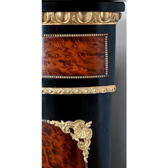 Wood Napoleon III Cedar Burr Wood Buffet, Mid-19th Century For Sale - Image 7 of 18