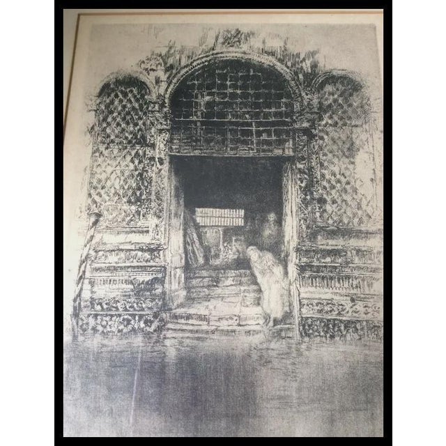 Antique Signed Print of a Mosque, Ethnographic, Architectural, Signed For Sale - Image 10 of 14