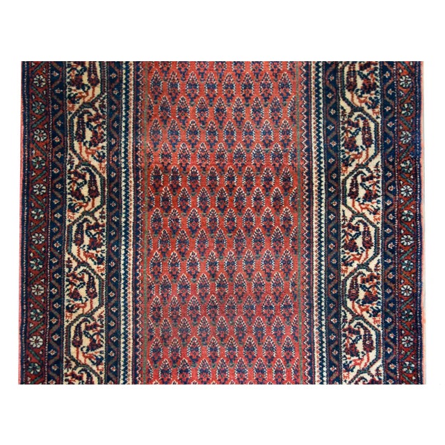 Tribal Early 20th Century Persian Seraband Rug For Sale - Image 3 of 13